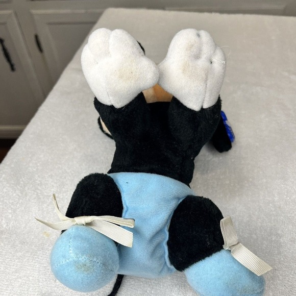 Vintage 1984 Disney Land World Mickey Mouse Crawling Baby Stuffed Plush w OG TAG - Picture 15 of 15